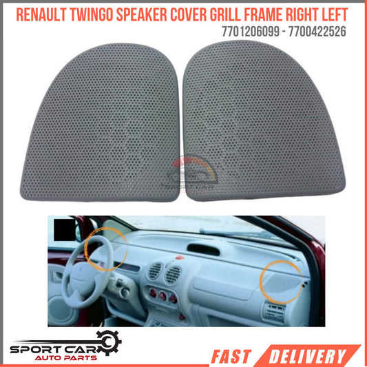 Renault Twingo speaker cover grille frame right left OEM 7701206099
